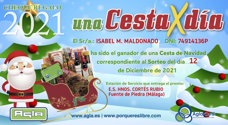 GANADOR DIA 12 CHEQUE 800