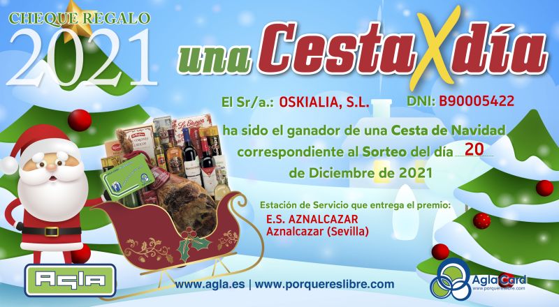 GANADOR DIA 20 CHEQUE 800