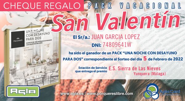 GANADOR DIA 5 CHEQUE 600